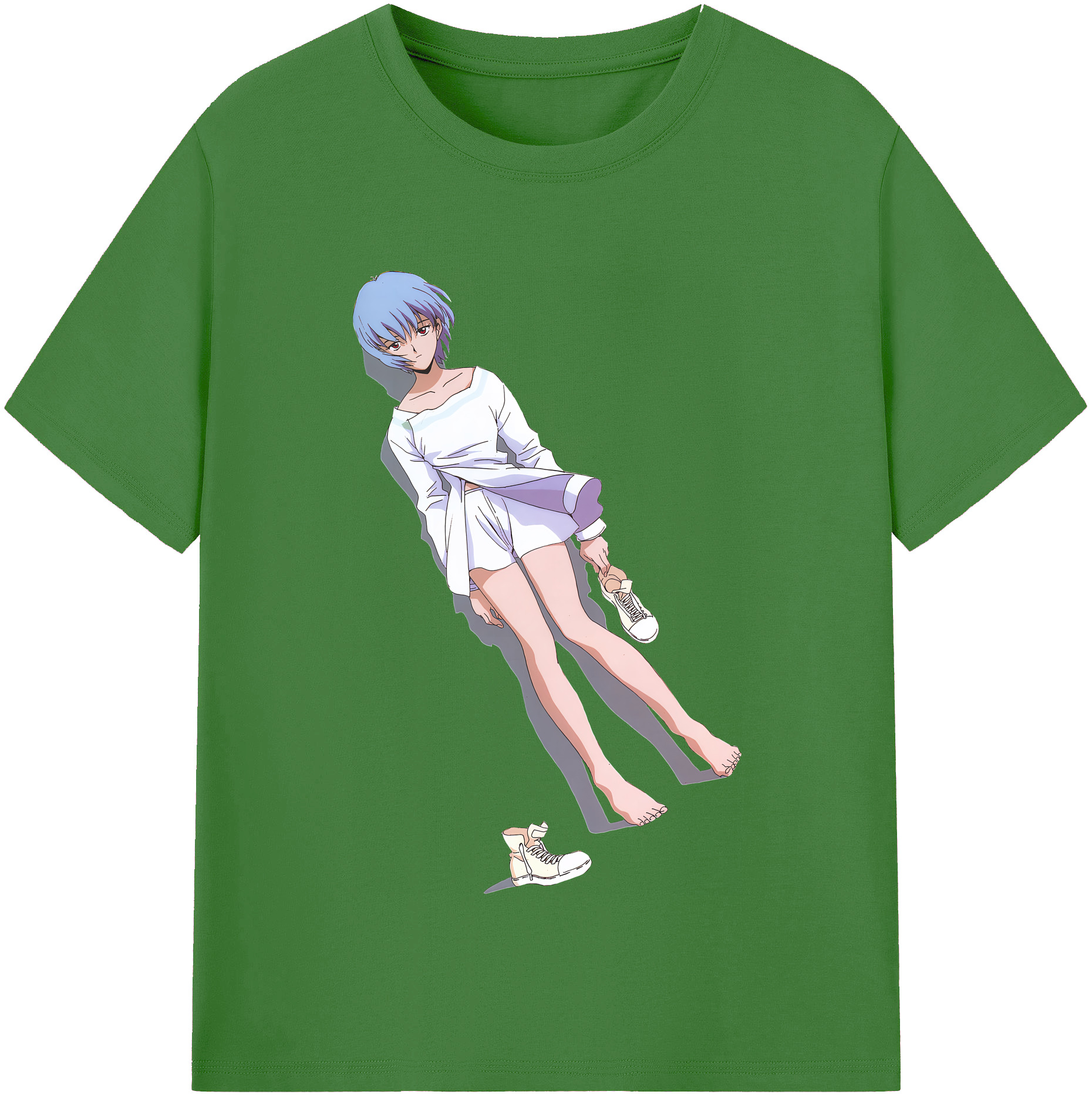 （画像用） EVA 新世紀エヴァンゲリオン レディースカジュアルプリントTシャツ（綿100％）